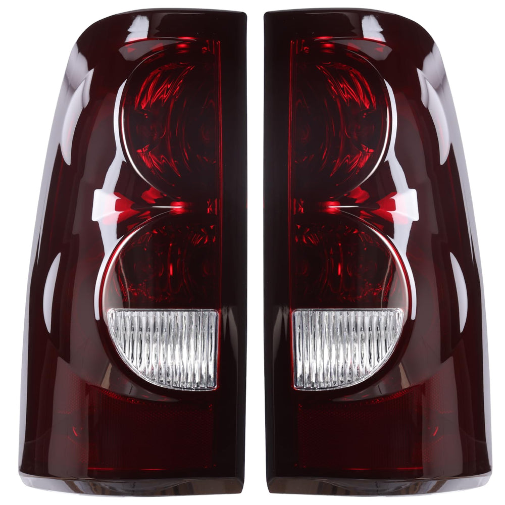 Boine tail light right passenger side for 2003-2006 Silverado with red smoke lens enhances visibility