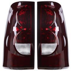 Boine tail light right passenger side for 2003-2006 Silverado with red smoke lens enhances visibility