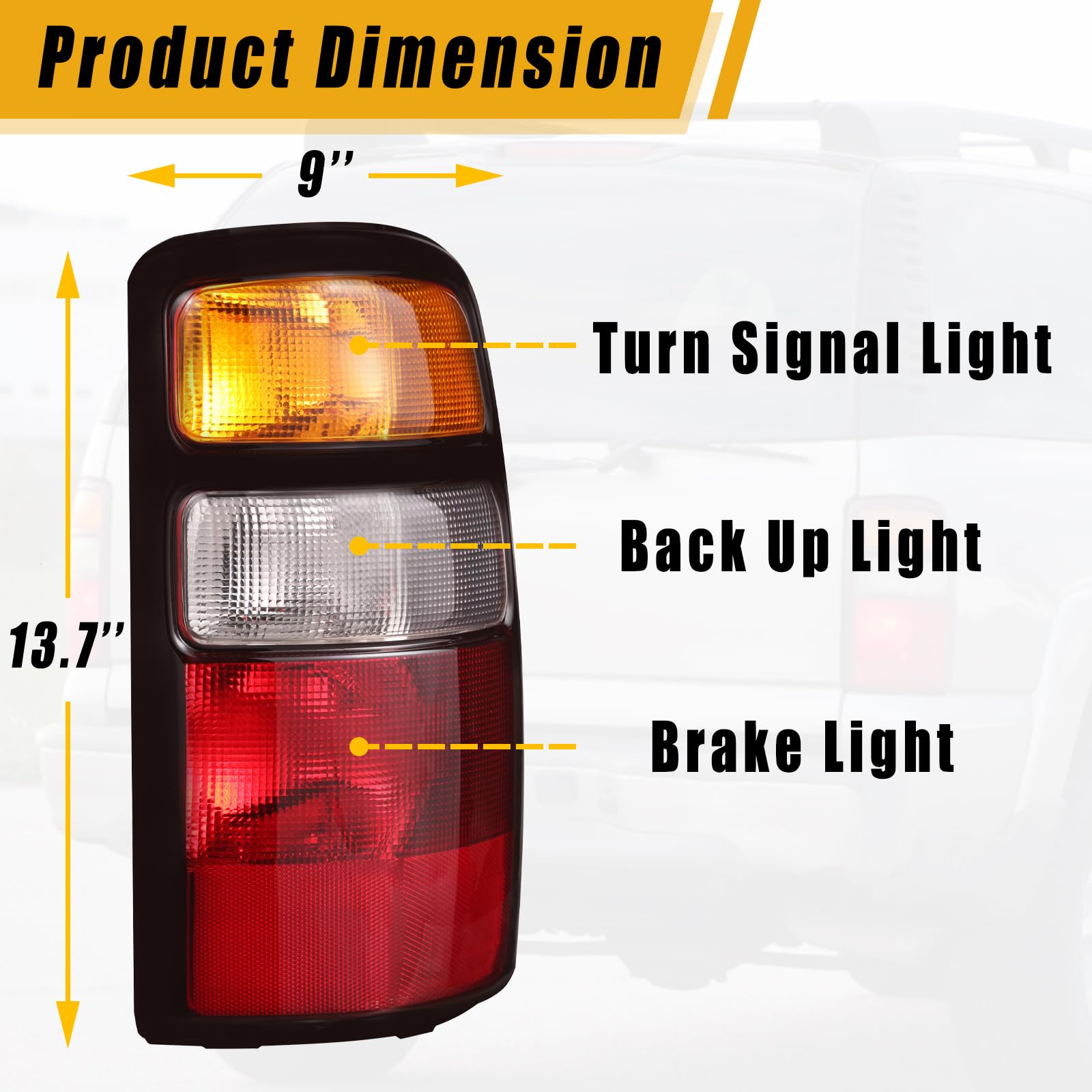 Boine tail light right rear with clear lens for better visibility