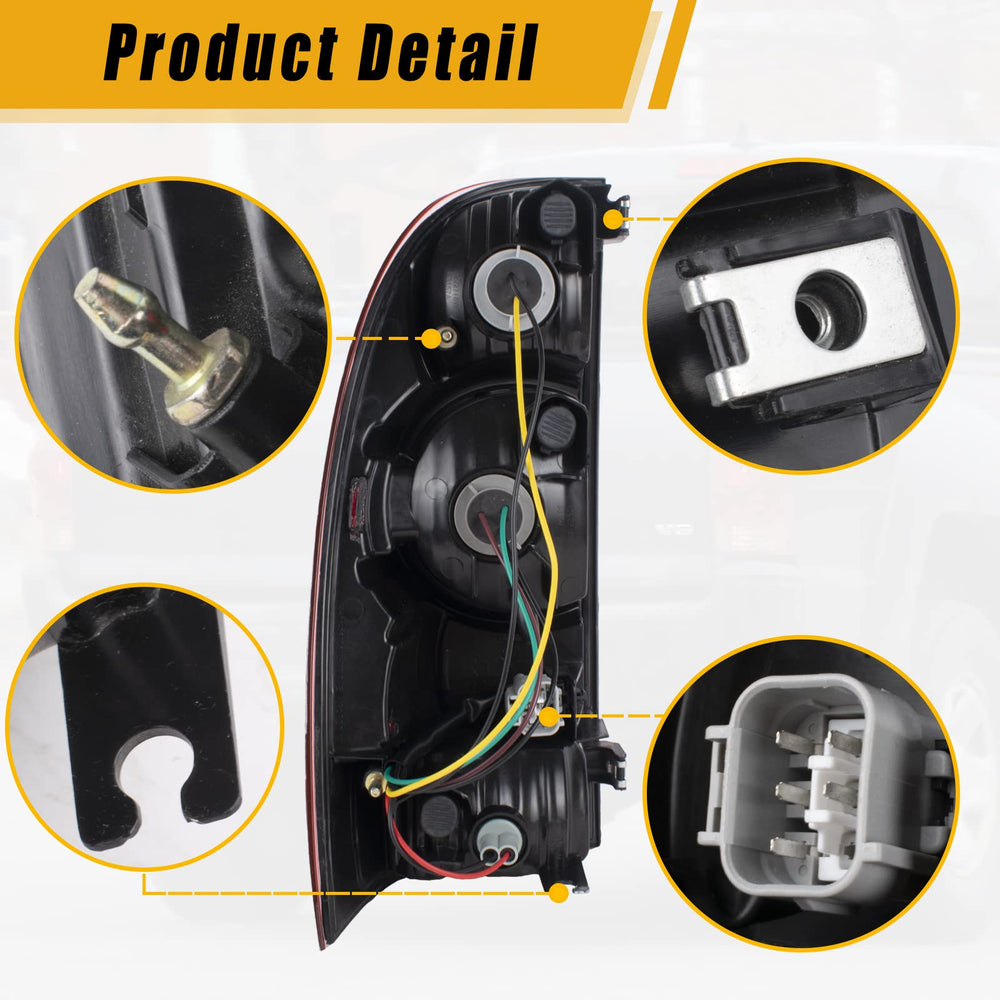 Boine tail light bulb-included closeup confirms immediate readiness for installation.