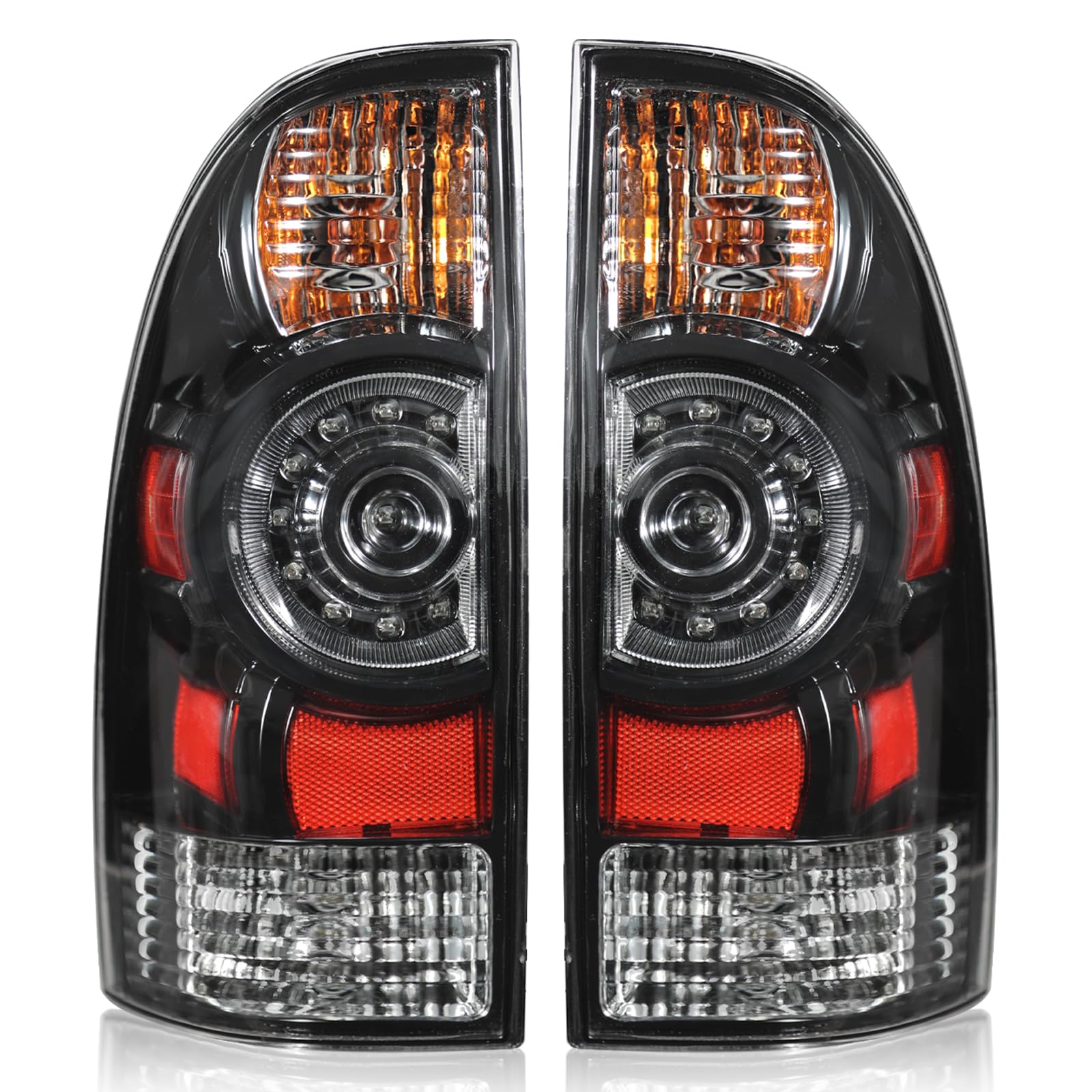 Boine tail light driver side for Toyota Tacoma with LED bezel enhances nighttime visibility.