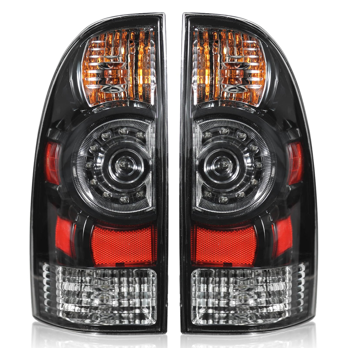 Boine tail light driver side for Toyota Tacoma with LED bezel enhances nighttime visibility.
