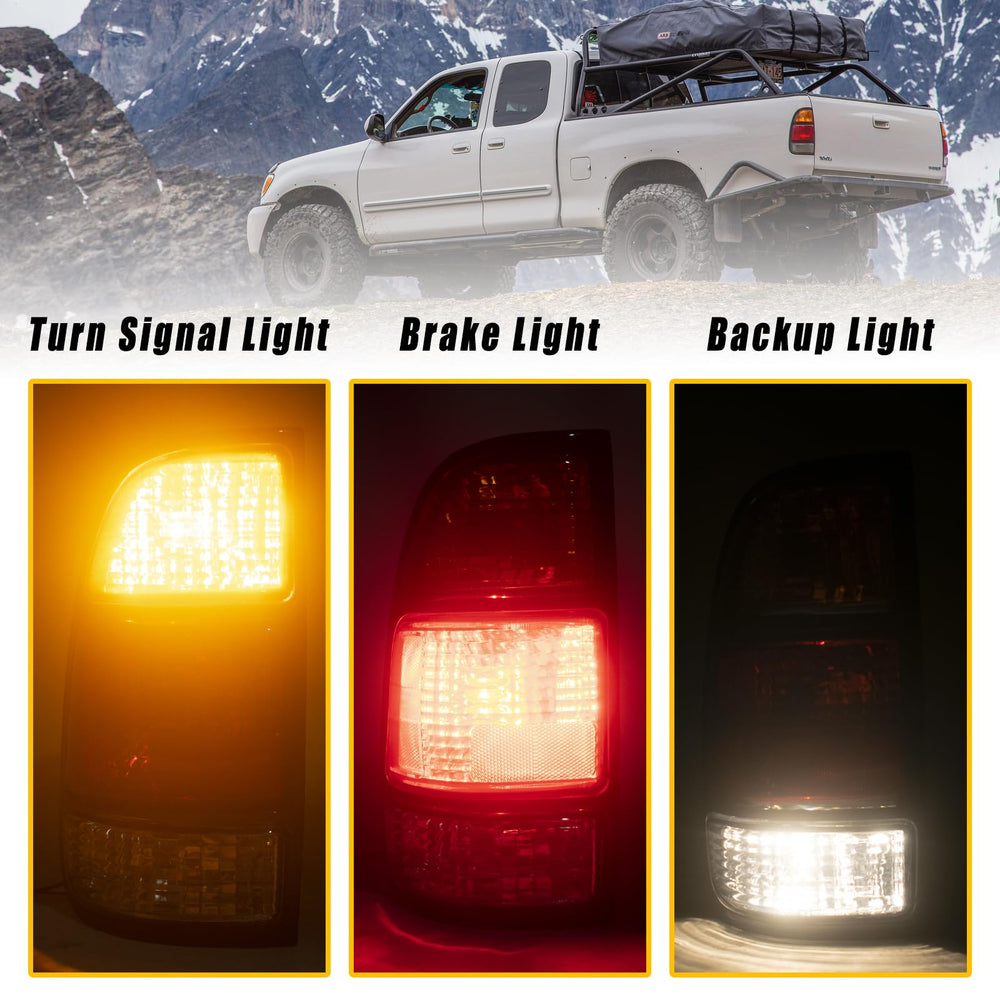 Boine tail light includes bulb for immediate installation readiness.