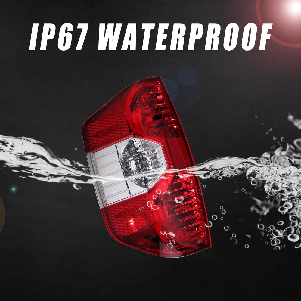 Boine tail light side profile emphasizes safe signaling on the road at night.