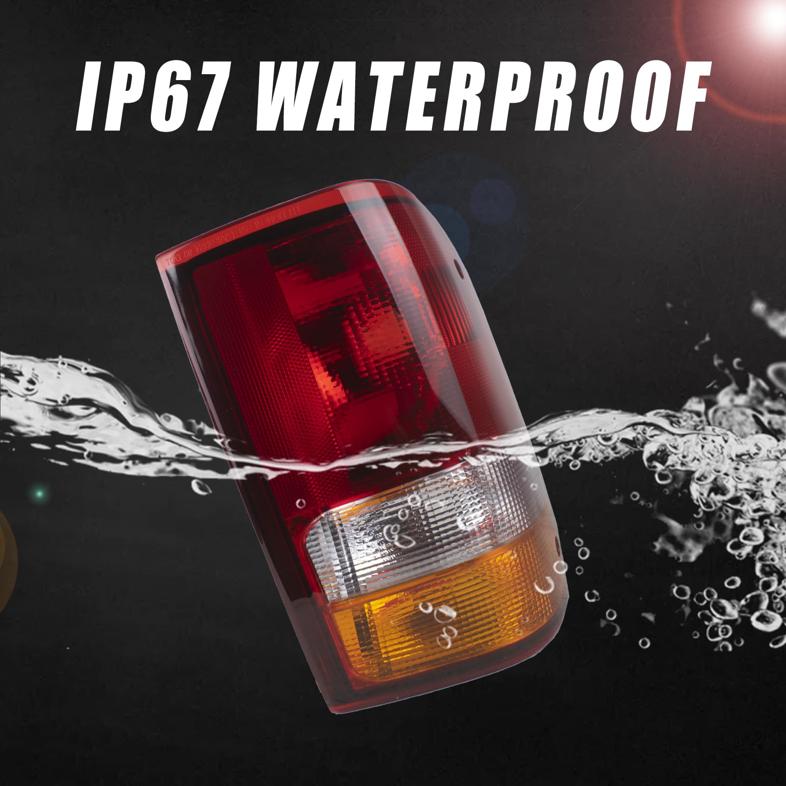 Boine taillight shell with durable ABS plastic for Ford Ranger 1993-1997.