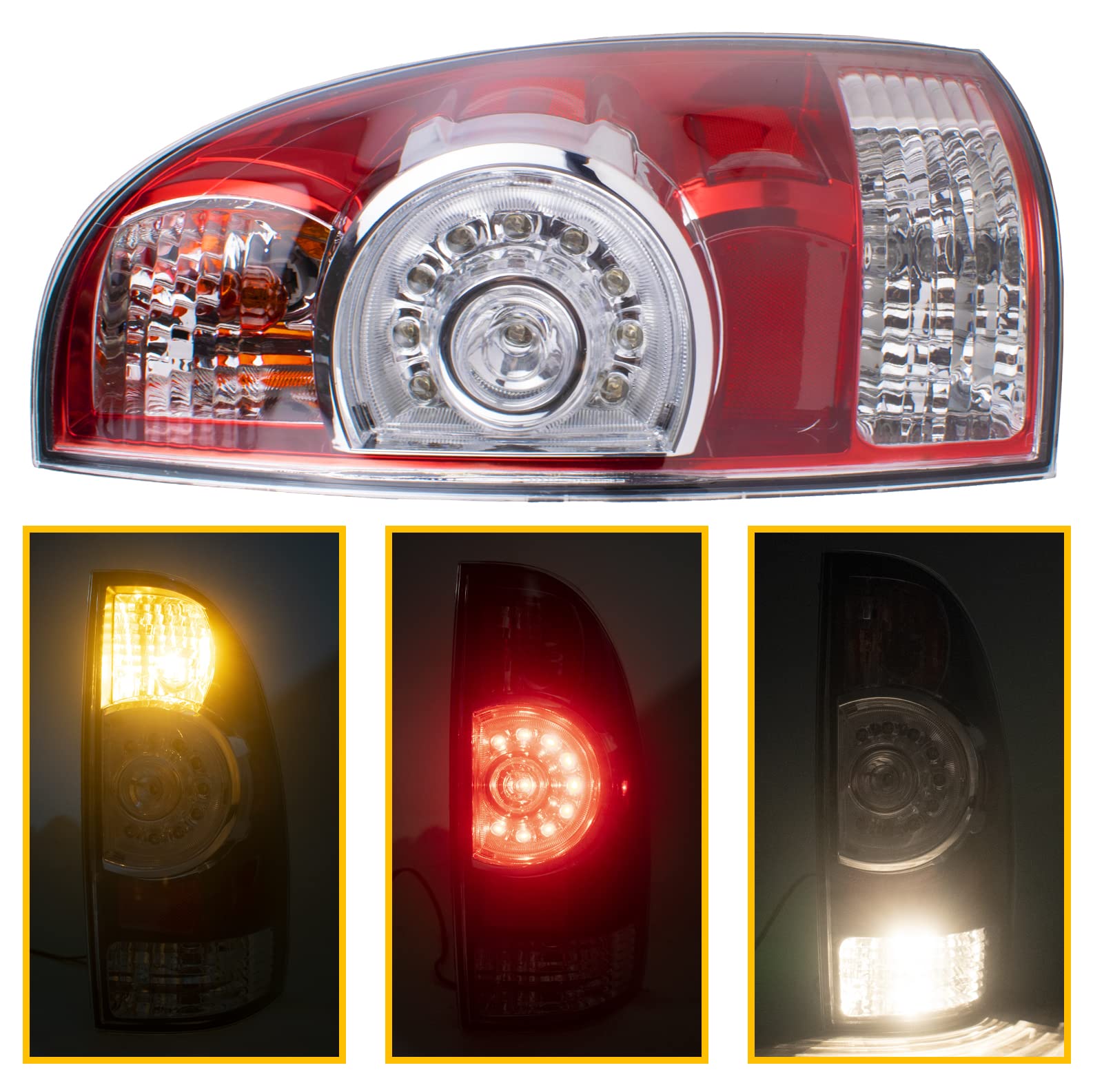 Boine taillight brake lamp LED provides quick braking cues.