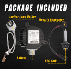 Boine Xenon ballast aluminum body promotes heat dissipation for longer headlight life