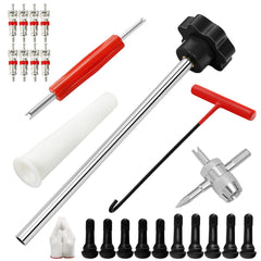 BOJIAN 23PCS Tire Valve Stem Tool Kit enabling easy valve changes on vehicles