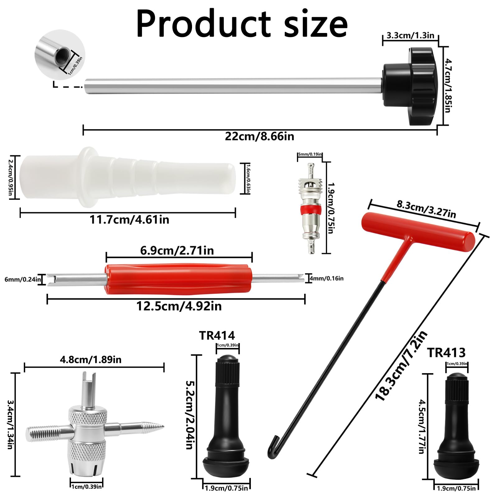 Included gloves protect hands during valve maintenance.