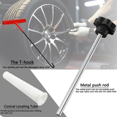 BOJIAN valve stem hook enables safe core extraction