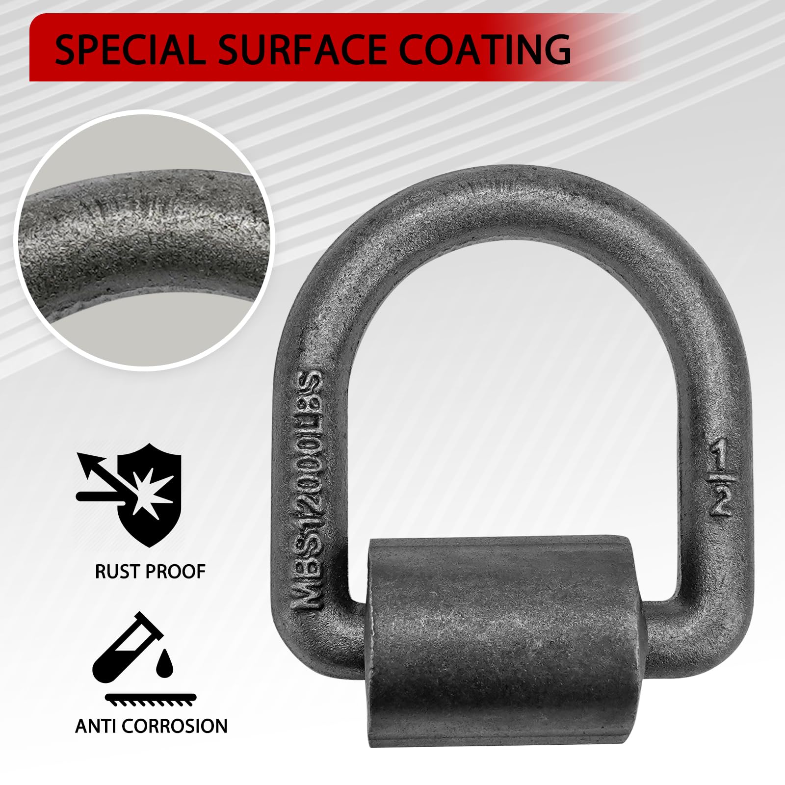BOKE YOUNG D-ring rotated 180 degrees for versatile rope angles