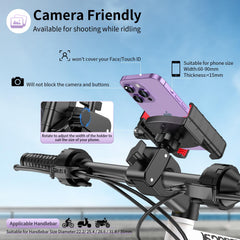 bokilino bike phone mount 360 rotate lets you select the best viewing angle.