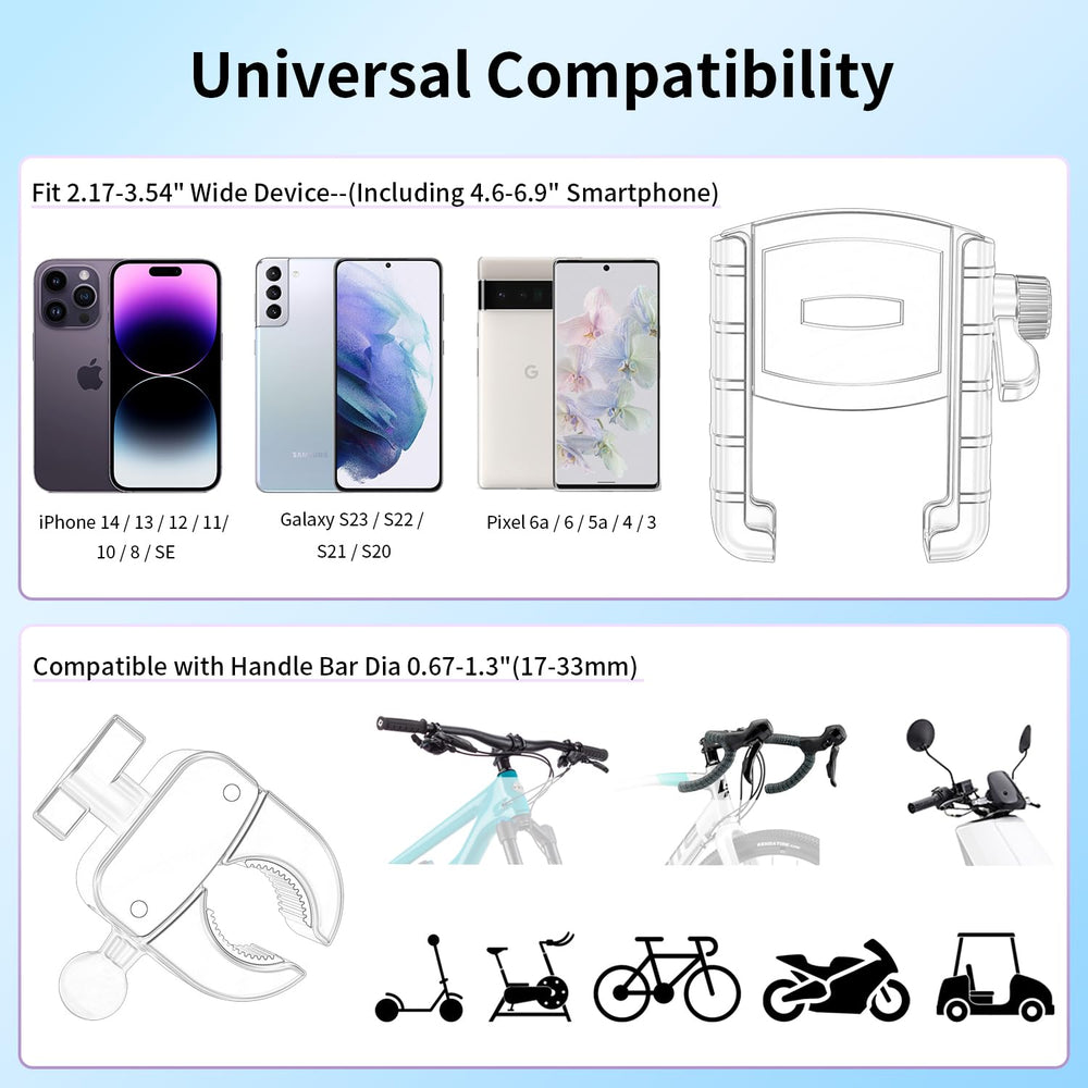bokilino bike phone mount anti-slip silicone pads protect your phone from scratches.