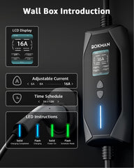 bokman NEMA 5-15 adapter enables Level 1 charging from a standard outlet