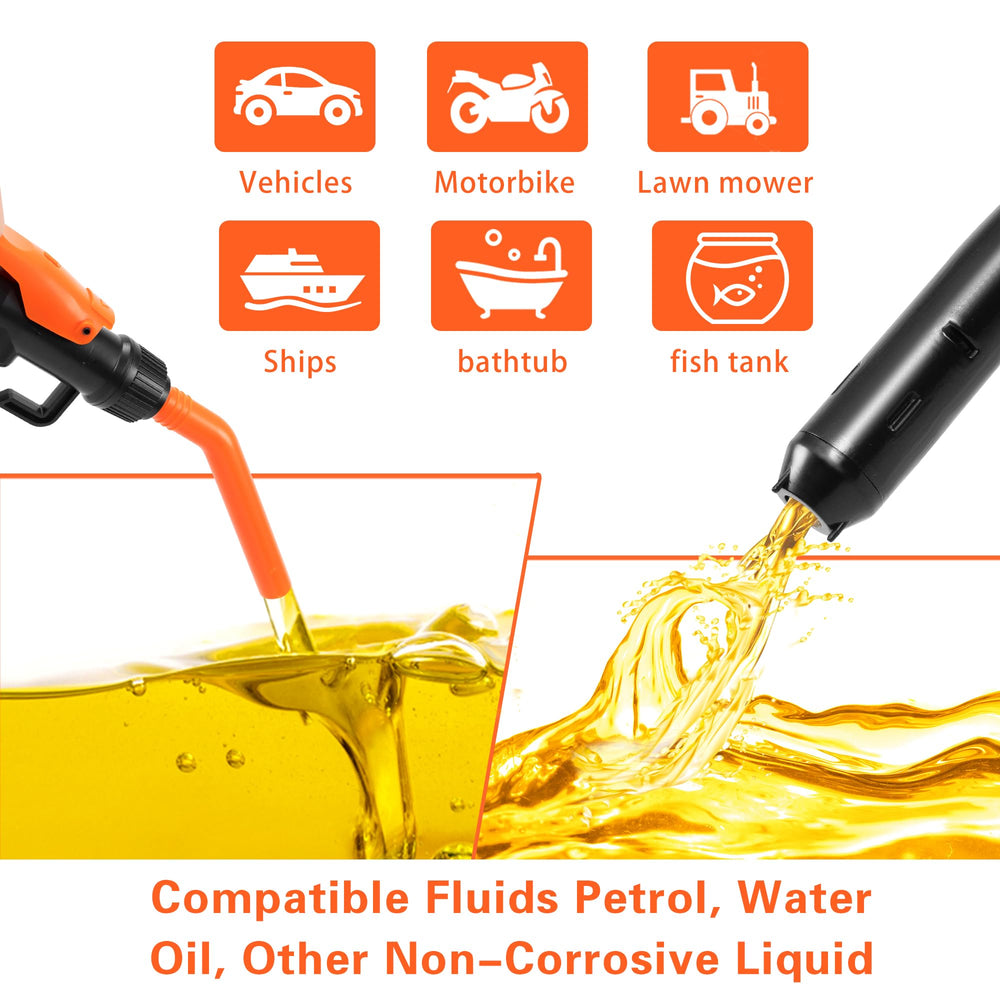 BOLCOWE pump operates on batteries for portable, off-grid fuel transfer anywhere