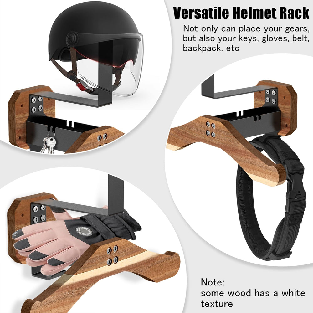 BoldByPIN helmet on wall display keeps gear organized and accessible