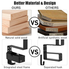 BoldByPIN wood base features premium beech or acacia wood to match decor