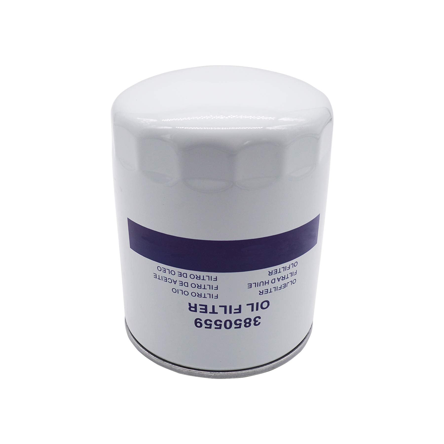 BOLEWIN marine oil filter 3850559 box showcasing durable construction for marine engines.