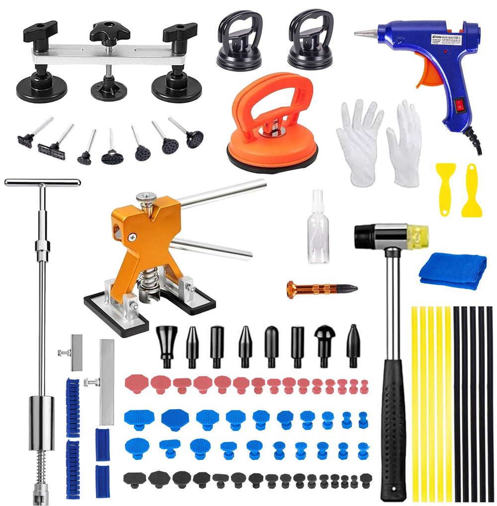 Bolitmus 97pcs dent puller kit enables paintless dent repair at home