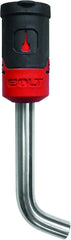 Bolt receiver lock with 5/8-inch pin secures hitch, compatible with 2018+ Jeep center-cut keys