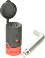 Bolt Receiver Lock closeup of 5/8-inch pin showing rugged stainless steel construction.