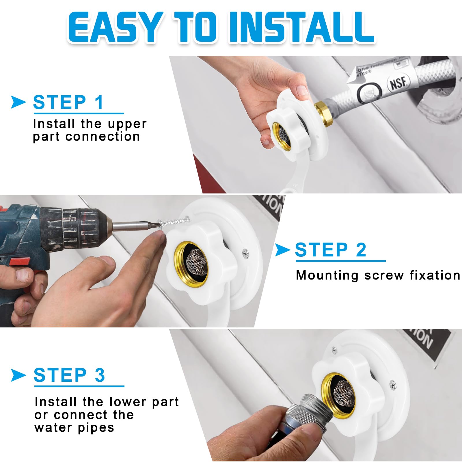 Boltigen 3/4 NH to 1/2 NPT thread compatibility simplifies hose connections