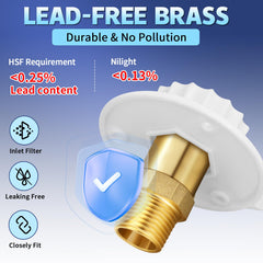 Boltigen brass body detail highlights corrosion-resistant construction designed for long-term use.
