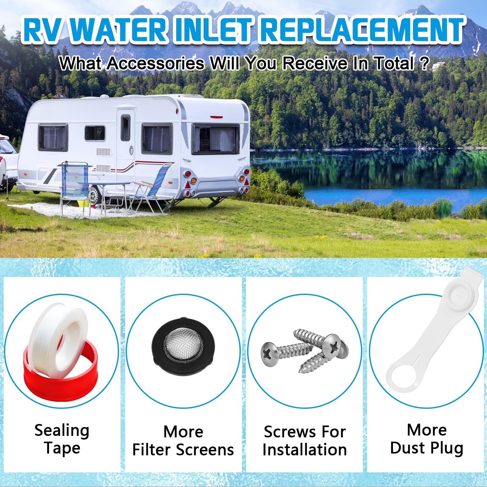 Boltigen corrosion-resistant inlet maintains reliable RV water supply