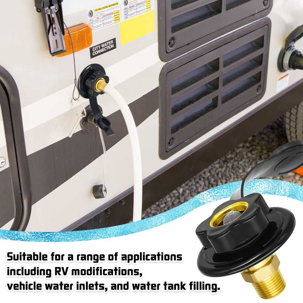 Boltigen dust plug protects the inlet when not connected.
