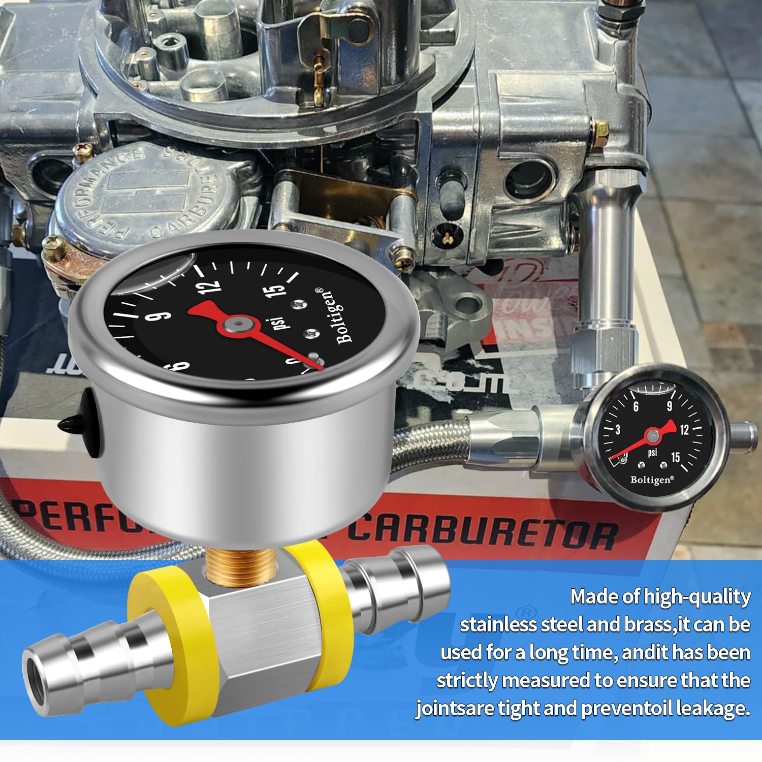 Boltigen compact kit includes essential parts for reliable fuel monitoring.