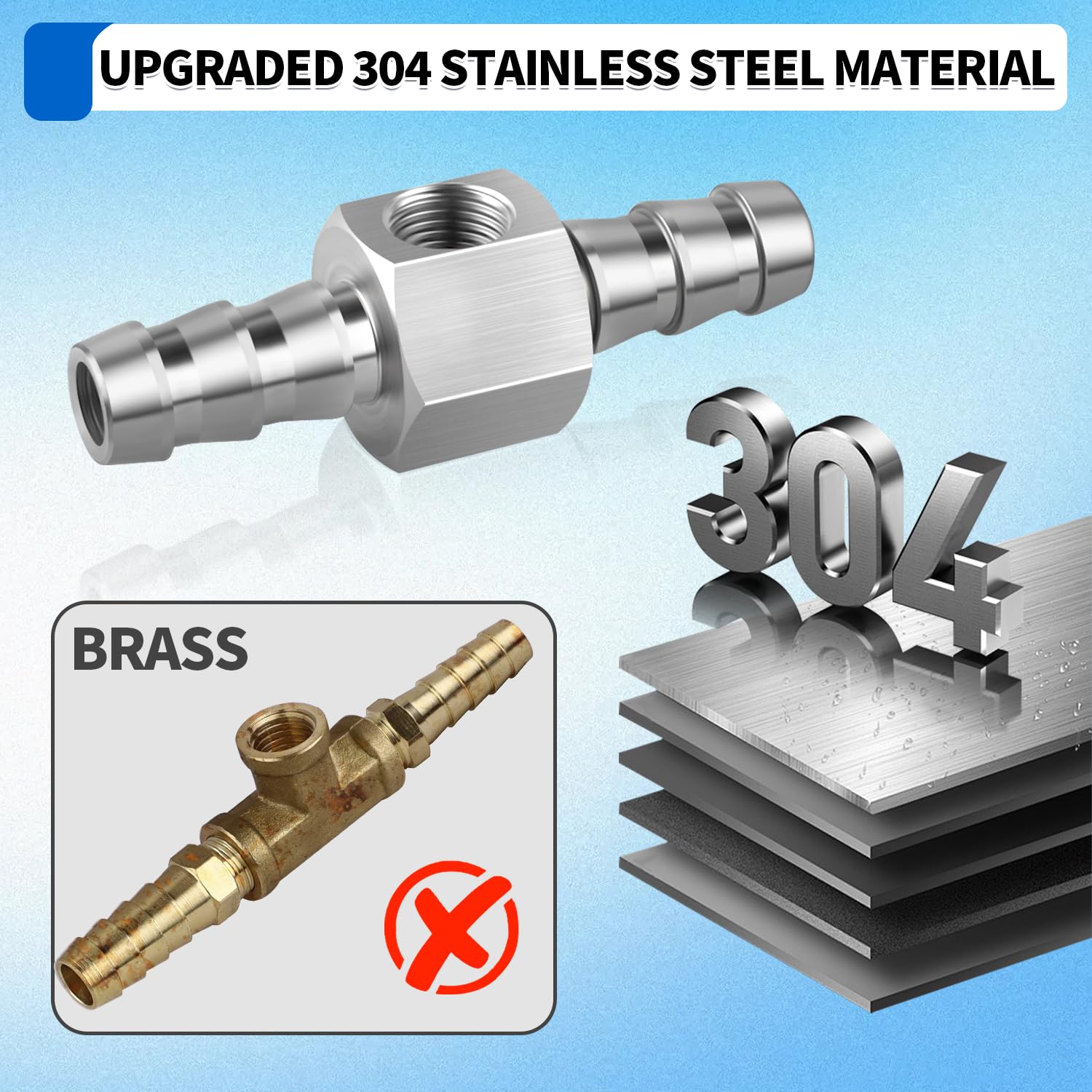 Boltigen stainless-steel body resists corrosion in fuel systems.