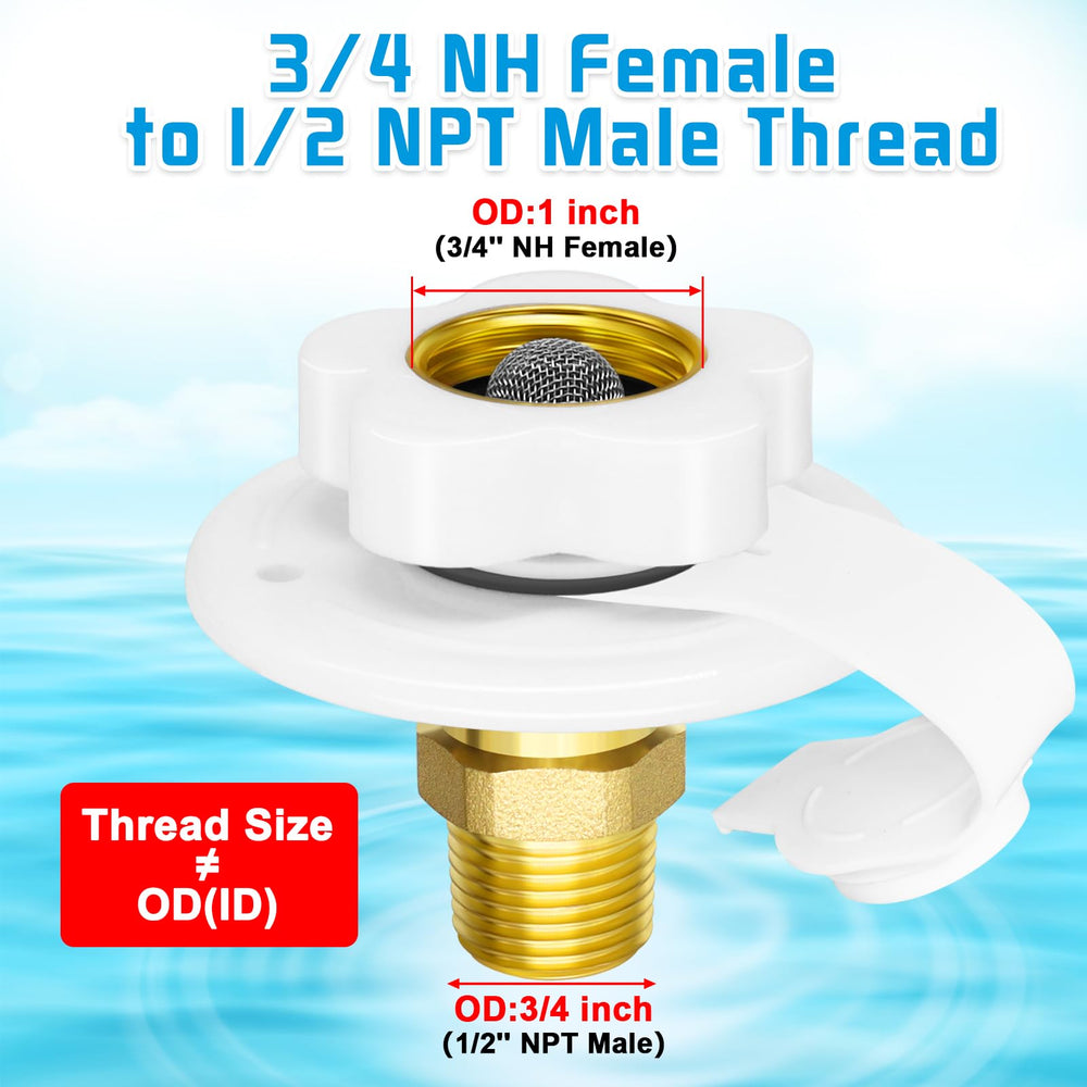 Boltigen lead-free brass inlet body ensures durable, safe contact with water