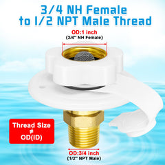 Boltigen lead-free brass inlet body ensures durable, safe contact with water