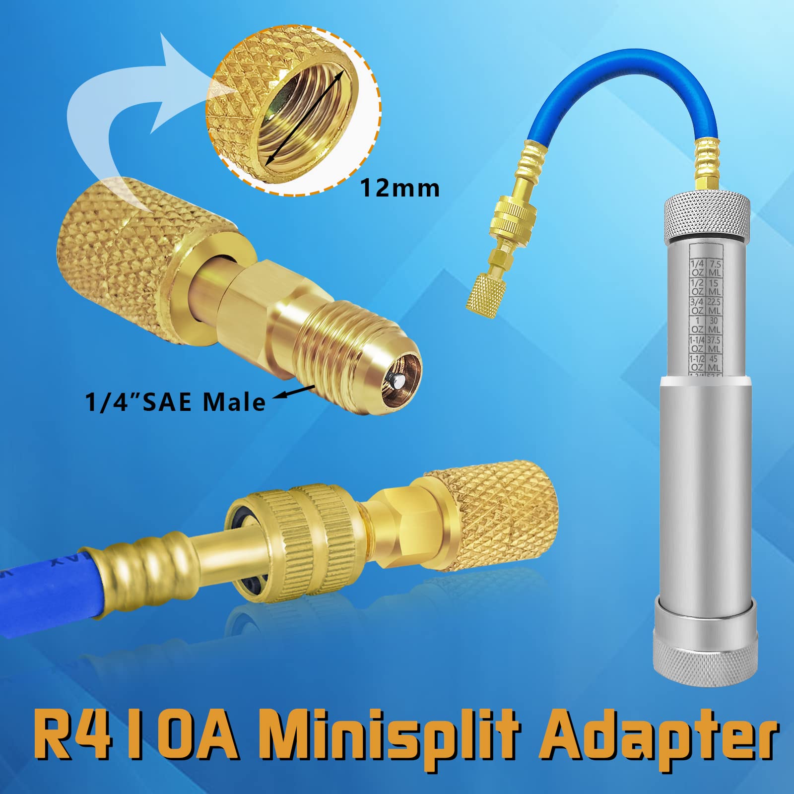 Boltigen oil-dye injector capacity 7.5 ml to 60 ml for flexible injections.