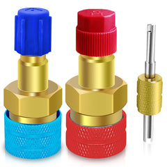 Boltigen r1234yf to r134a low-side blue quick coupler for secure connections.