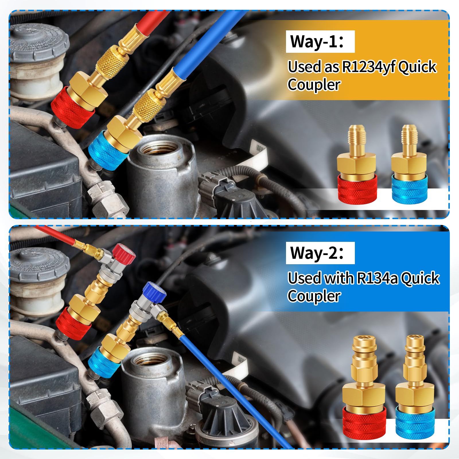 Boltigen adapter usable with refrigerator freon recharge hoses