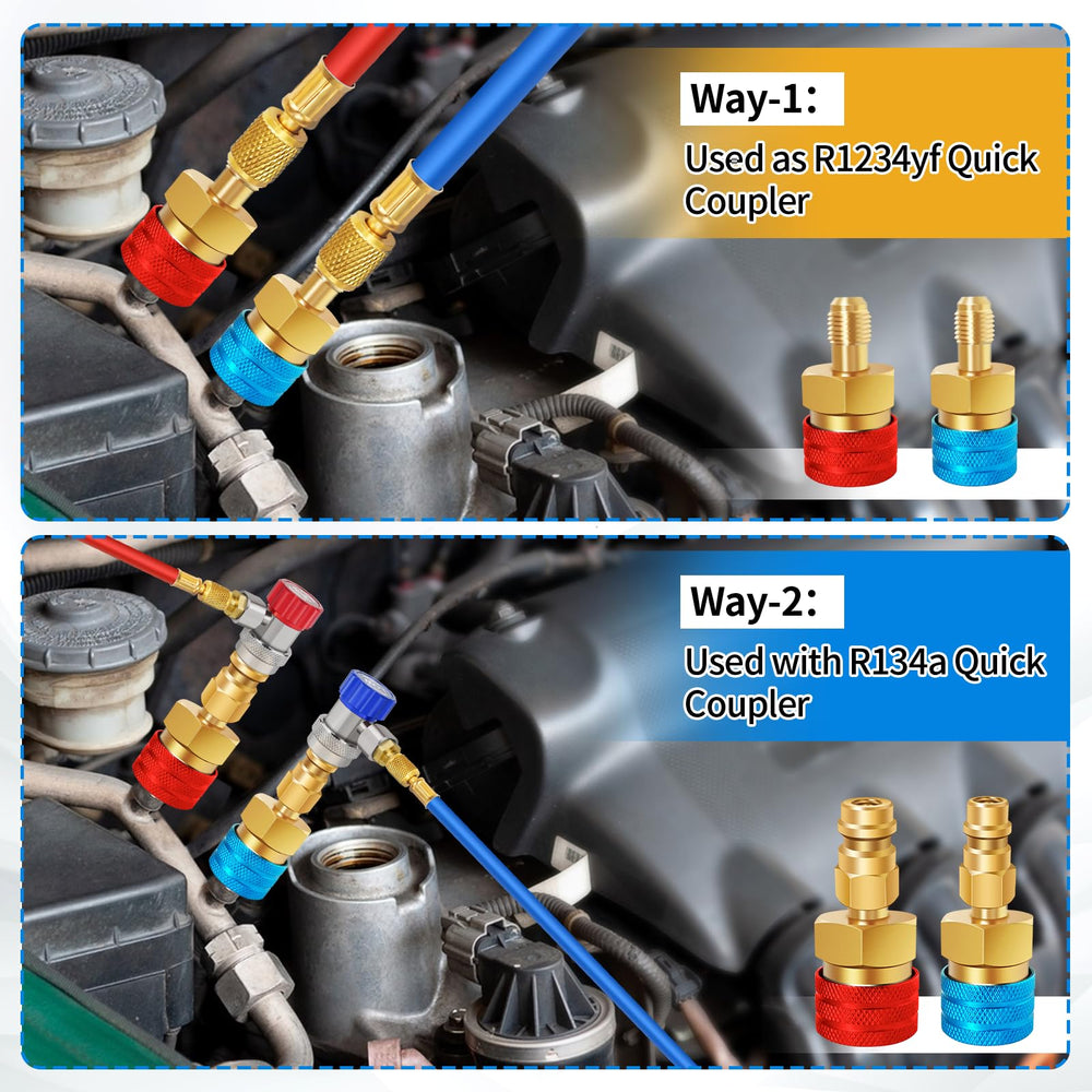 Boltigen adapter usable with refrigerator freon recharge hoses