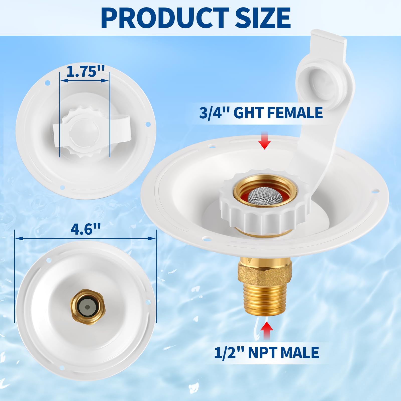 Boltigen white plastic flange offers sturdy mounting