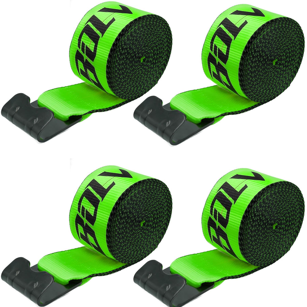 Bolvixor 4x30 winstrap with flathook securely anchors cargo on flatbeds.