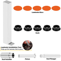 Bonbo laminate installation tool aligns discs for accurate rebuilds.