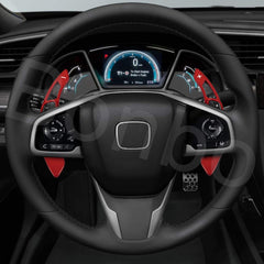Bonbo red paddle extension enhances driving ergonomics and quick access.
