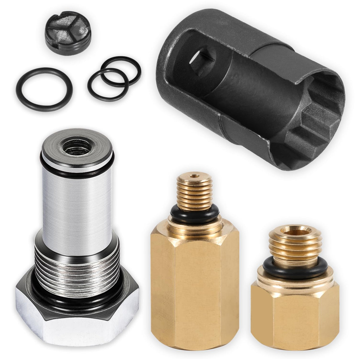 Bonbo 6.0 IPR valve socket close-up for quick injector pressure regulator removal.