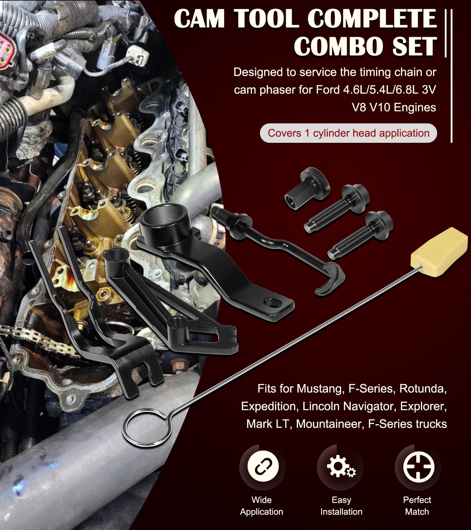 Bonbo crankshaft positioning tool locks the crank at TDC for safe timing service.