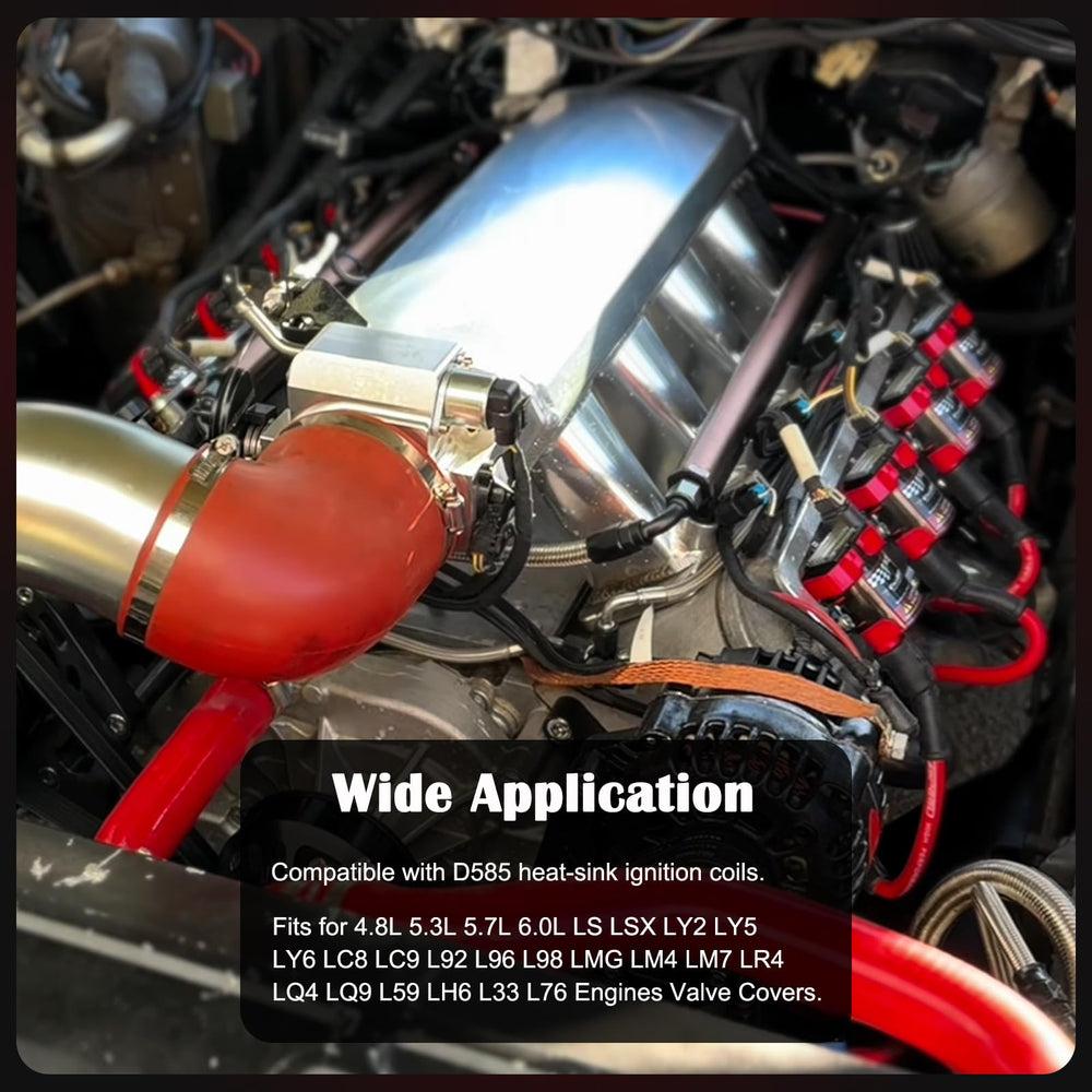 Bonbo D585 heat sink coil bracket integrates with LS swap setup