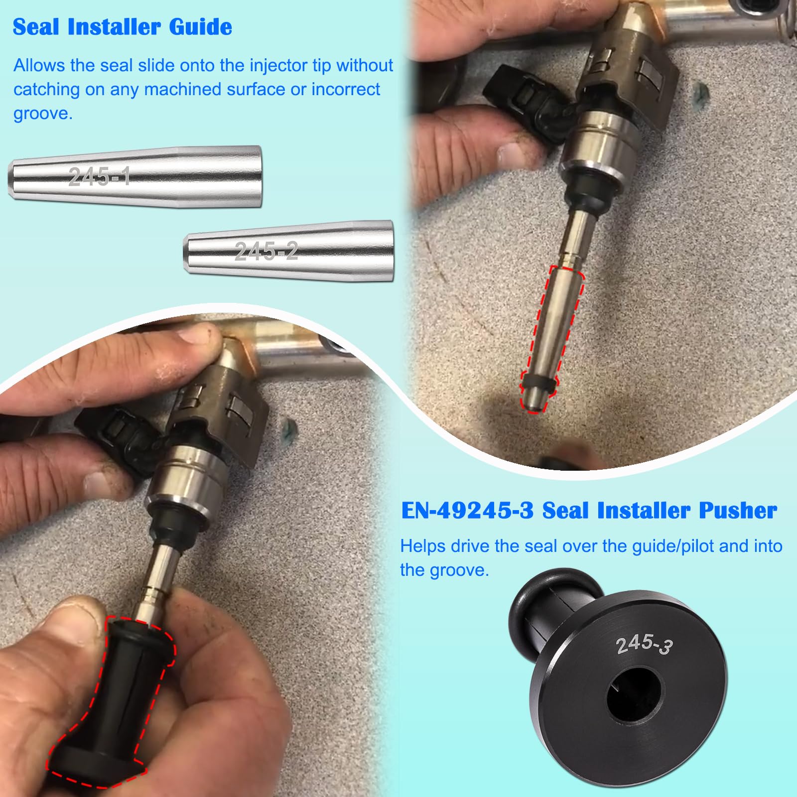 Bonbo direct injection rail tool in action on a multi-vehicle engine
