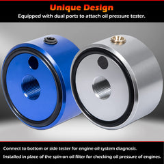 Bonbo 7219 oil pressure adapter enabling reliable gauge fitting on Gen III V8 engines.