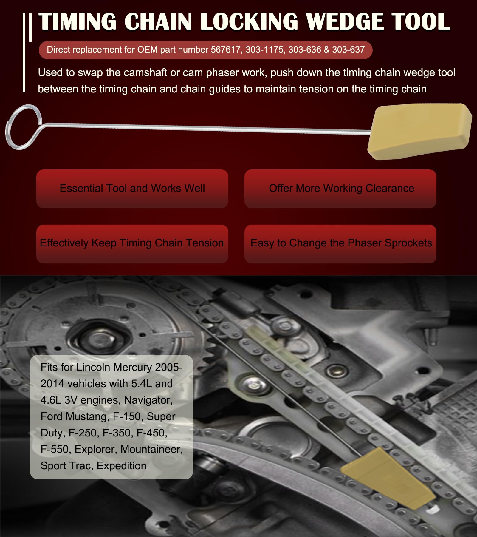 Bonbo engine timing service setup shows the kit in action