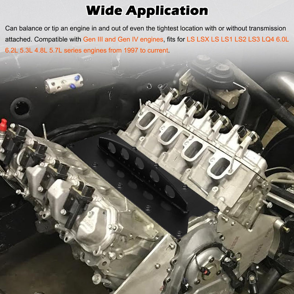 Bonbo five-point lifting system balances engine during removal or installation