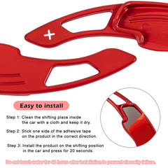 Close-up: Bonbo red 3M tape backing and clean fit on Honda control area.