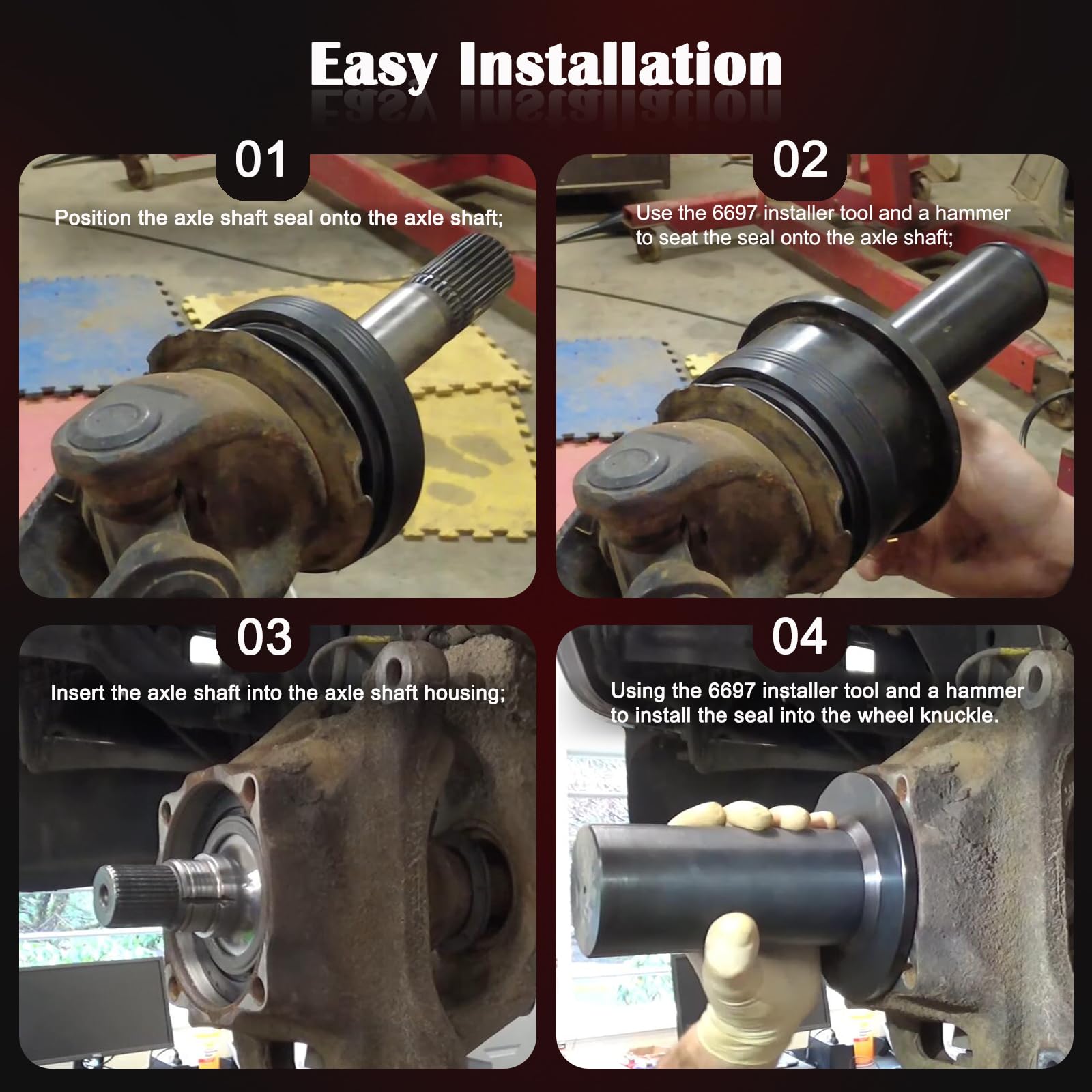 Tool design aimed at preventing vacuum leaks in Ford hubs